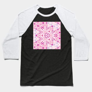 Kaleidoscope of Pink Diamond Arrows Baseball T-Shirt